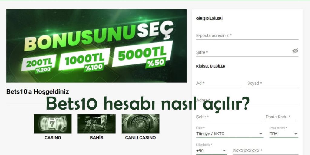 Bets10 Kayıt turkiye