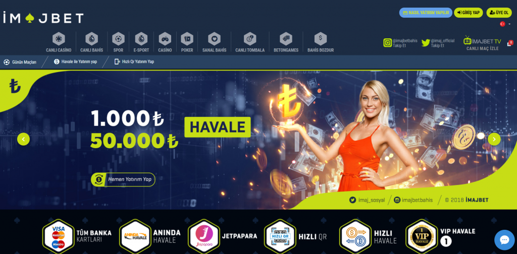 Imajbet Canlı Bahis turk