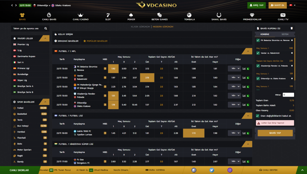 Vdcasino Bahis